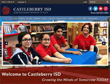 Tablet Screenshot of castleberryisd.sharpschool.com