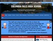 Tablet Screenshot of columbiahs.sharpschool.net