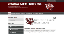 Desktop Screenshot of littlefieldjhs.sharpschool.net