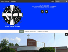 Tablet Screenshot of ndmbgcdsb.sharpschool.com