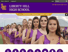 Tablet Screenshot of lhhslibertyhill.sharpschool.com